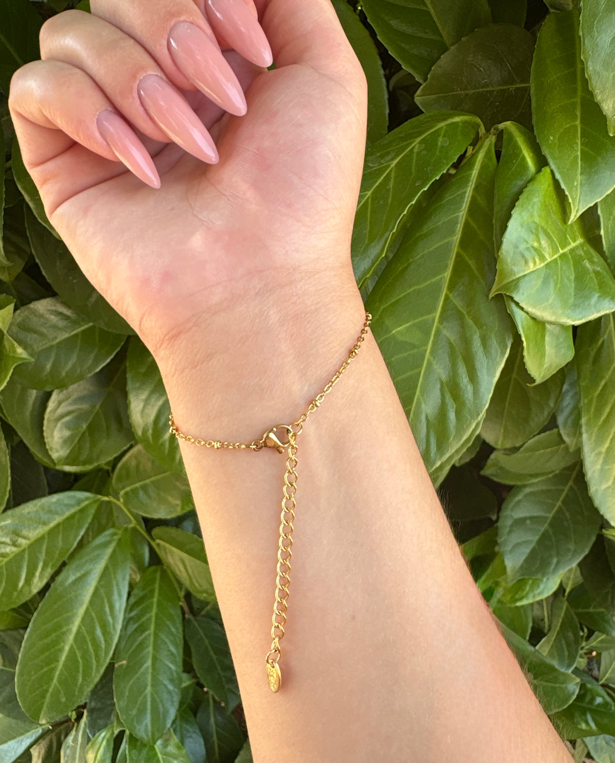 Bracelet-Bague Chaîne Dorée